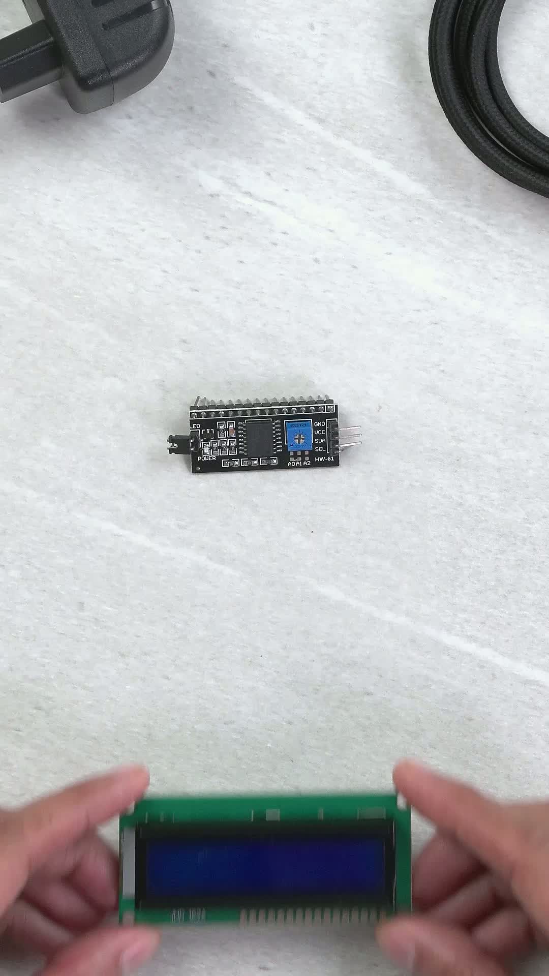 Electronic Spices 16 X 2(Jhd162A) Blue/White Color Dc 5V Character